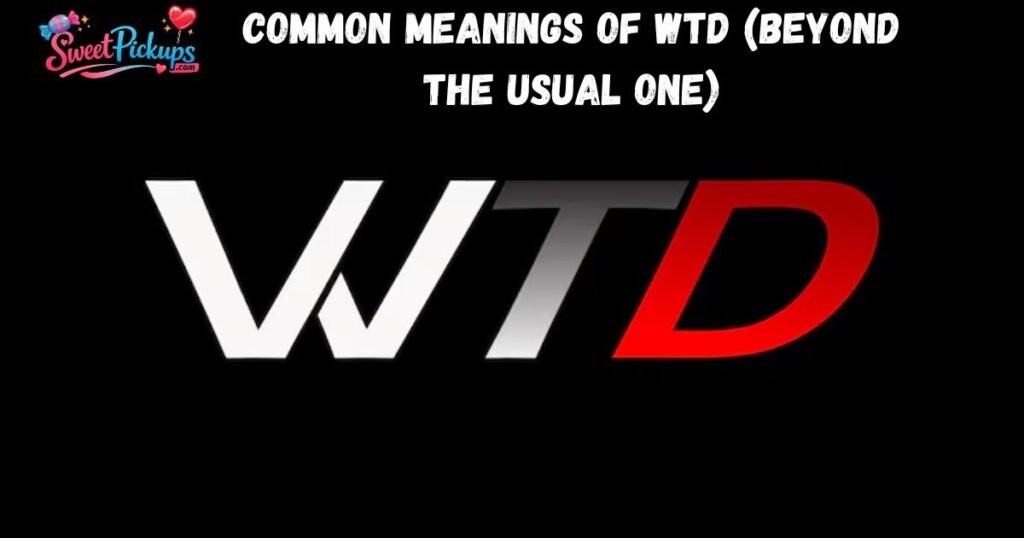 Common Meanings of WTD (Beyond the Usual One)