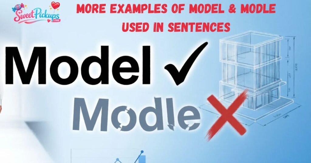 More Examples Of Model & Modle Used In Sentences